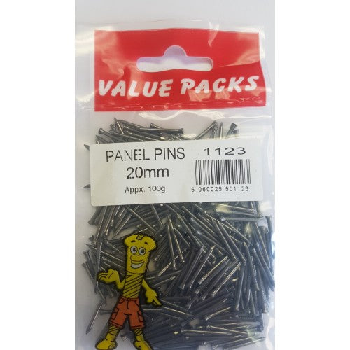 20mm Panel Pins 100 Grams Per Pack 20mm Panel Pins 100 Grams Per Pack